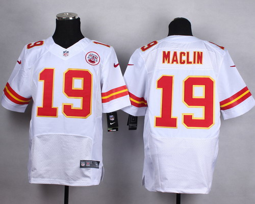 Nike Kansas City Chiefs #19 Jeremy Maclin White Elite Jersey