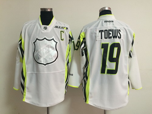 Chicago Blackhawks #19 Jonathan Toews 2015 All-Stars White Jersey