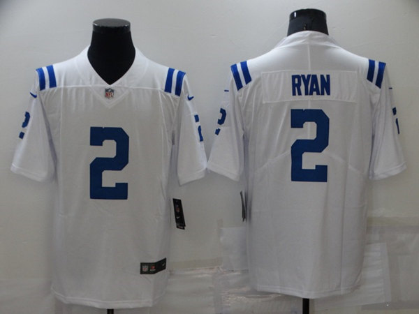 Men's Indianapolis Colts #2 Matt Ryan White Stitched Jersey