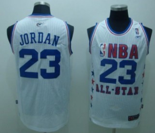 NBA 2003 All-Star #23 Michael Jordan White Swingman Throwback Jersey