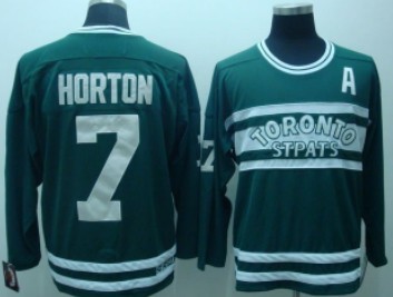 Toronto Maple Leafs #7 Tim Horton Green Throwback CCM Jersey 