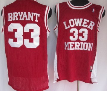 Lower Merion High School #33 Kobe Bryant Red Jersey