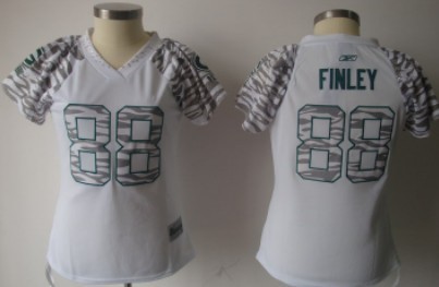 Green Bay Packers #88 Jermichael Finley White Womens Zebra Field Flirt Fashion Jersey 