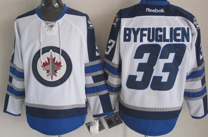 Winnipeg Jets #33 Dustin Byfuglien White Jersey