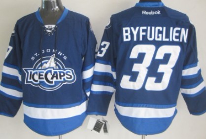 Winnipeg Jets #33 Dustin Byfuglien 2012 Blue Ice Caps Jersey 