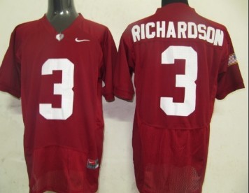 Alabama Crimson Tide #3 Richardson Red Jersey