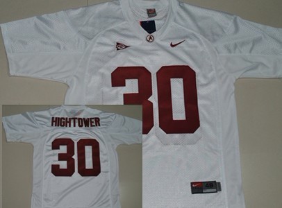 Alabama Crimson Tide #30 Tim Hightower White Jersey 