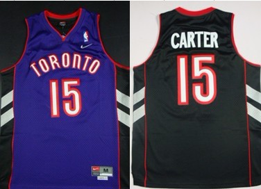 Toronto Raptors #15 Vince Carter Hardwood Classic Black With Purple Swingman Jersey 