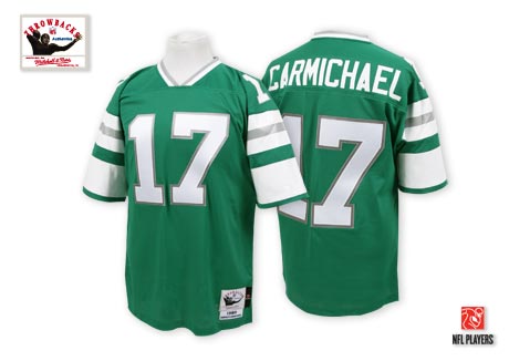 Philadelphia Eagles #17 Harold Carmichael Light Green Throwback Jersey