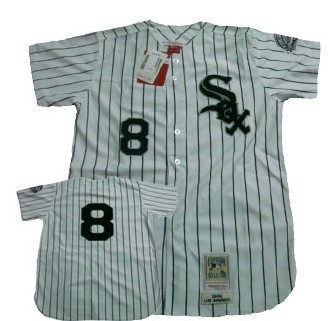 Chicago White Sox #8 Bo Jackson 1993 White Throwback Jersey