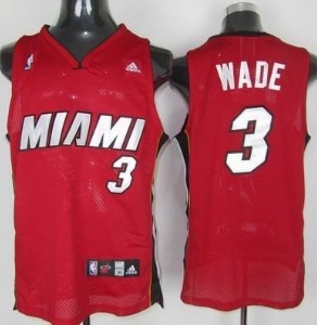 Miami Heat #3 Dwyane Wade Red Swingman Jersey 