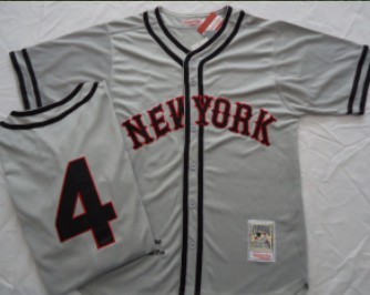 San Francisco Giants #4 Mel Ott 1984 Gray Throwback Jersey