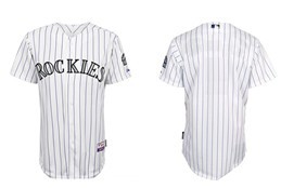 Colorado Rockies Blank White Kids Jersey 