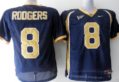 California Golden Bears #8 Rodgers Blue Jersey