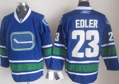 Vancouver Canucks #23 Alexander Edler Blue Third Jersey