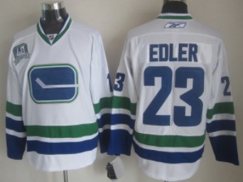 Vancouver Canucks #23 Alexander Edler White Third Jersey