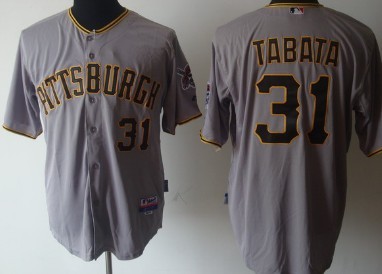 Pittsburgh Pirates #31 Jose Tabata Gray Jersey