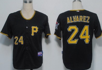 Pittsburgh Pirates #24 Pedro Alvarez Black Jersey 