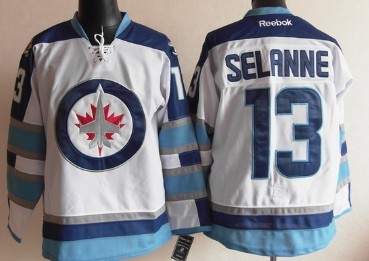 Winnipeg Jets #13 Teemu Selanne White Jersey 