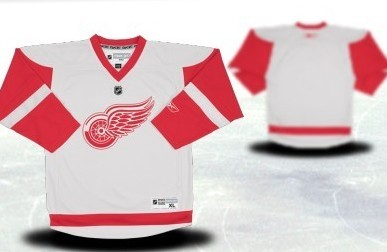 Detroit Red Wings Youths Customized White Jersey