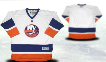 New York Islanders Youths Customized White Third Jersey