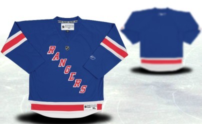 New York Rangers Youths Customized Light Blue Jersey 