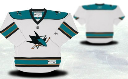 San Jose Sharks Youths Customized White Jersey 