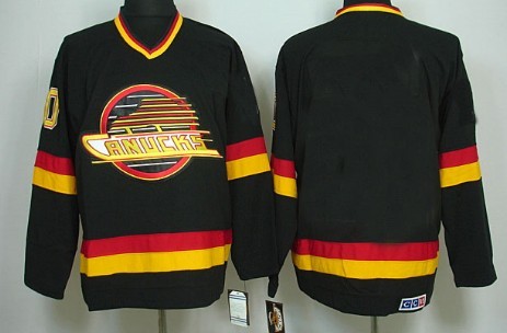 Vancouver Canucks Mens Customized Black CCM Jersey 