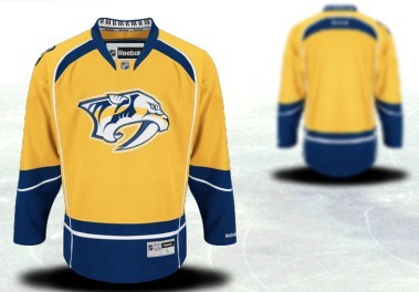 Nashville Predators Mens Customized 2012 Yellow Jersey