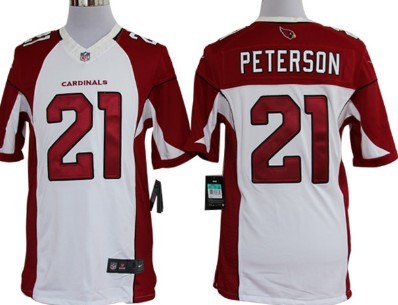 Nike Arizona Cardinals #21 Patrick Peterson White Limited Jersey 