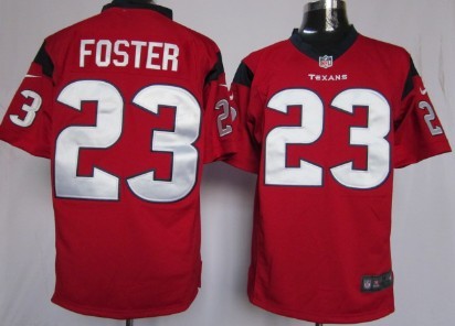 Nike Houston Texans #23 Arian Foster Red Game Jersey 