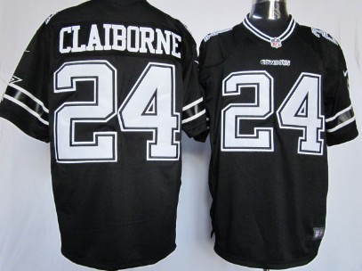 Nike Dallas Cowboys #24 Morris Claiborne Black Game Jersey 