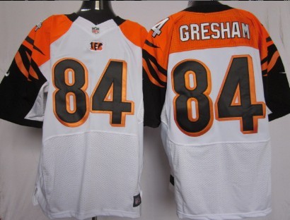 Nike Cincinnati Bengals #84 Jermaine Gresham White Elite Jersey 