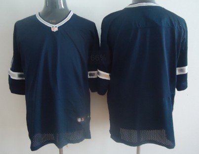 Nike Dallas Cowboys Blank Blue Elite Jersey 