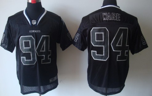 Nike Dallas Cowboys #94 DeMarcus Ware Lights Out Black Elite Jersey 