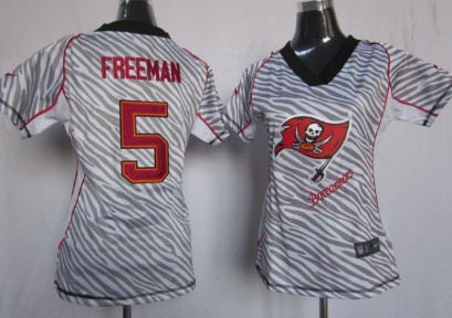 Nike Tampa Bay Buccaneers #5 Josh Freeman 2012 Womens Zebra Fashion Jersey