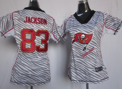 Nike Tampa Bay Buccaneers #83 Vincent Jackson 2012 Womens Zebra Fashion Jersey