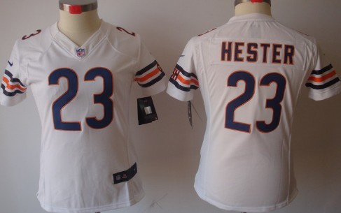 Nike Chicago Bears #23 Devin Hester White Limited Womens Jersey 