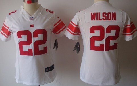 Nike New York Giants #22 David Wilson White Limited Womens Jersey 