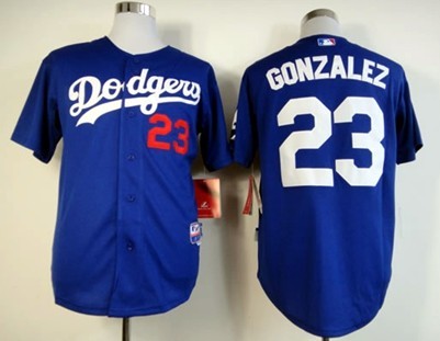 Los Angeles Dodgers #23 Adrian Gonzalez Blue Jersey 