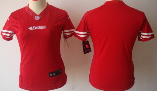 Nike San Francisco 49ers Blank Red Limited Womens Jersey 