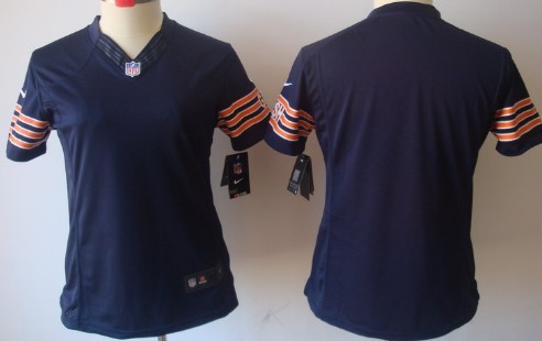 Nike Chicago Bears Blank Blue Limited Womens Jersey 