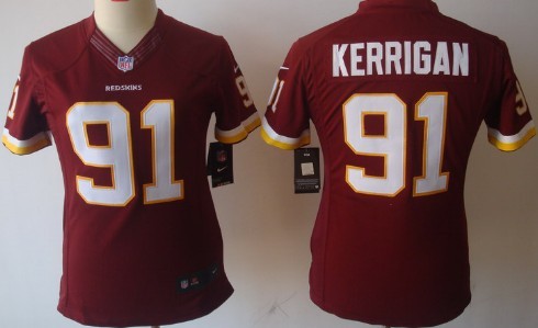 Nike Washington Redskins #91 Ryan Kerrigan Red Limited Womens Jersey 