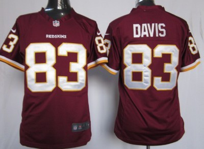 Nike Washington Redskins #83 Fred Davis Red Game Jersey 