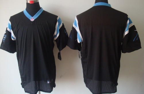 Nike Carolina Panthers Blank Black Elite Jersey