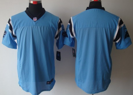 Nike Carolina Panthers Blank Light Blue Elite Jersey