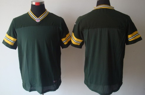 Nike Green Bay Packers Blank Green Elite Jersey 