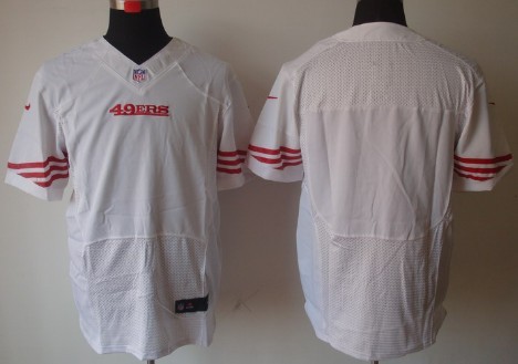 Nike San Francisco 49ers Blank White Elite Jersey 