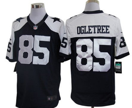 Nike Dallas Cowboys #85 Kevin Ogletree Blue Thanksgiving Limited Jersey 