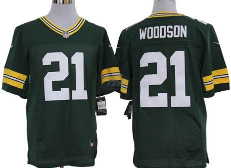 Nike Green Bay Packers #21 Charles Woodson Green Limited Jersey 